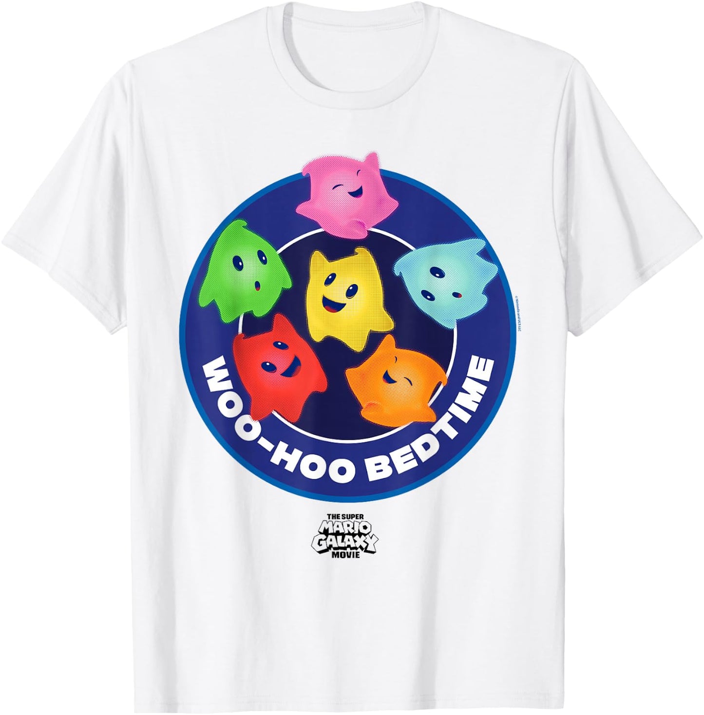 The Super Mario Galaxy Movie Lumas Woo-Hoo Bedtime T-Shirt - T-Shirt | White
