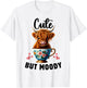 Cow miniature Highland Cow Cute But Moody Baby Cow for Girls T-Shirt - T-Shirt | White