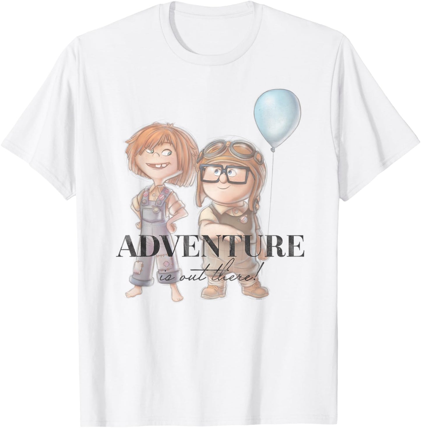 Disney 100 and Pixar's Up Carl Ellie Adventure is Out There T-Shirt - T-Shirt | White