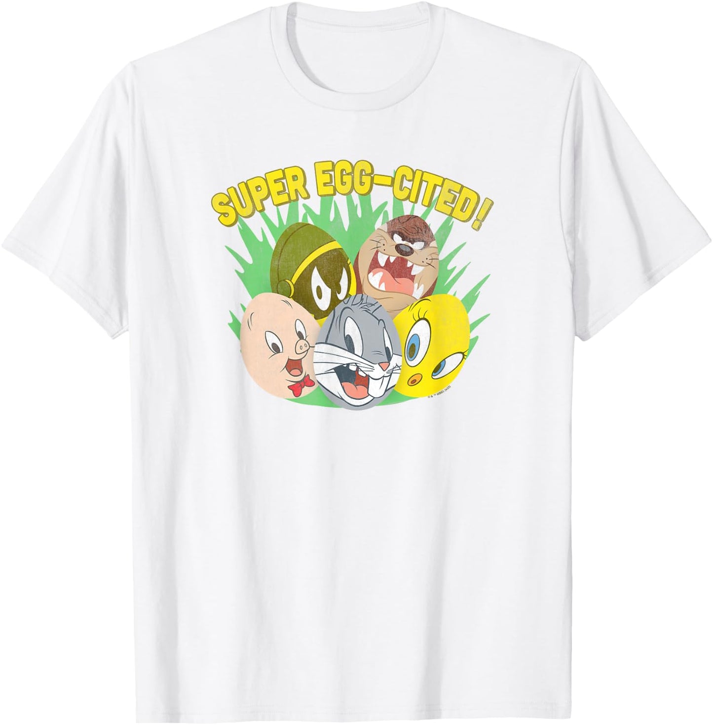 Looney Tunes Easter Super Egg-Cited! Spring Portraits T-Shirt - T-Shirt | White