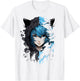 Anime Manga Abstract Japan Women Art Painting Anime , white, S T-Shirt - T-Shirt | White