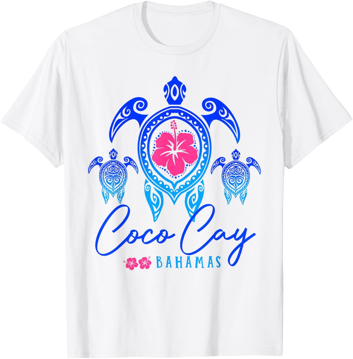 Coco Cay Bahamas Sea Turtle Bahamas Beach Vacation T-Shirt - T-Shirt | White