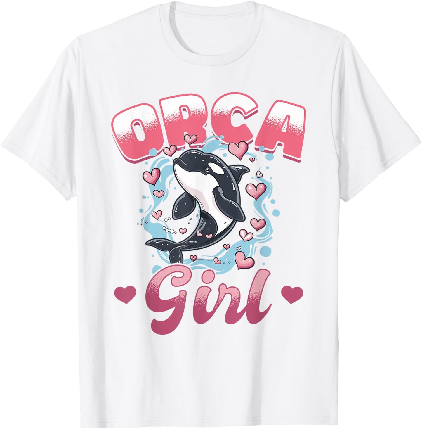 Funny Orca Animal Orca Girl T-Shirt - T-Shirt | White