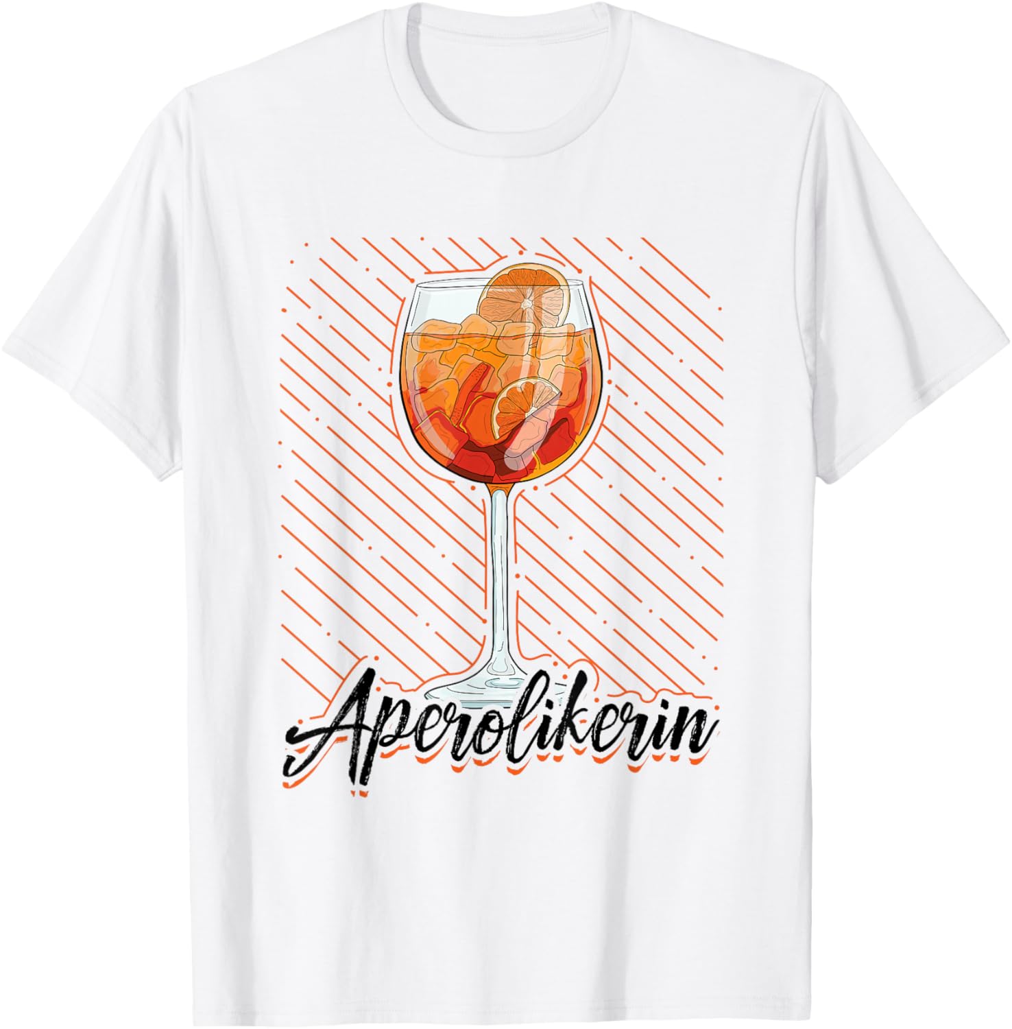Aperolic Drink Aperitif Spritz , White T-Shirt - T-Shirt | White