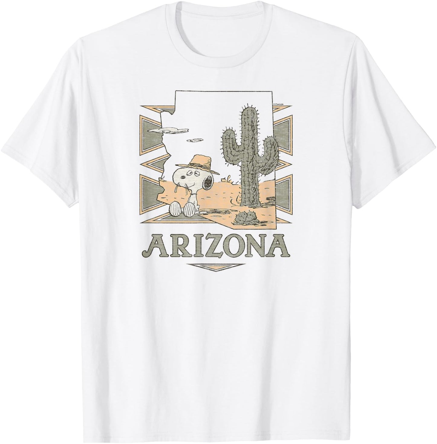 Peanuts - Spike Arizona Desert Cactus T-Shirt - T-Shirt | White