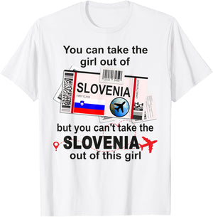 Slovenia Girl - Slovenia Boarding Pass - Slovenia T-Shirt - T-Shirt | White