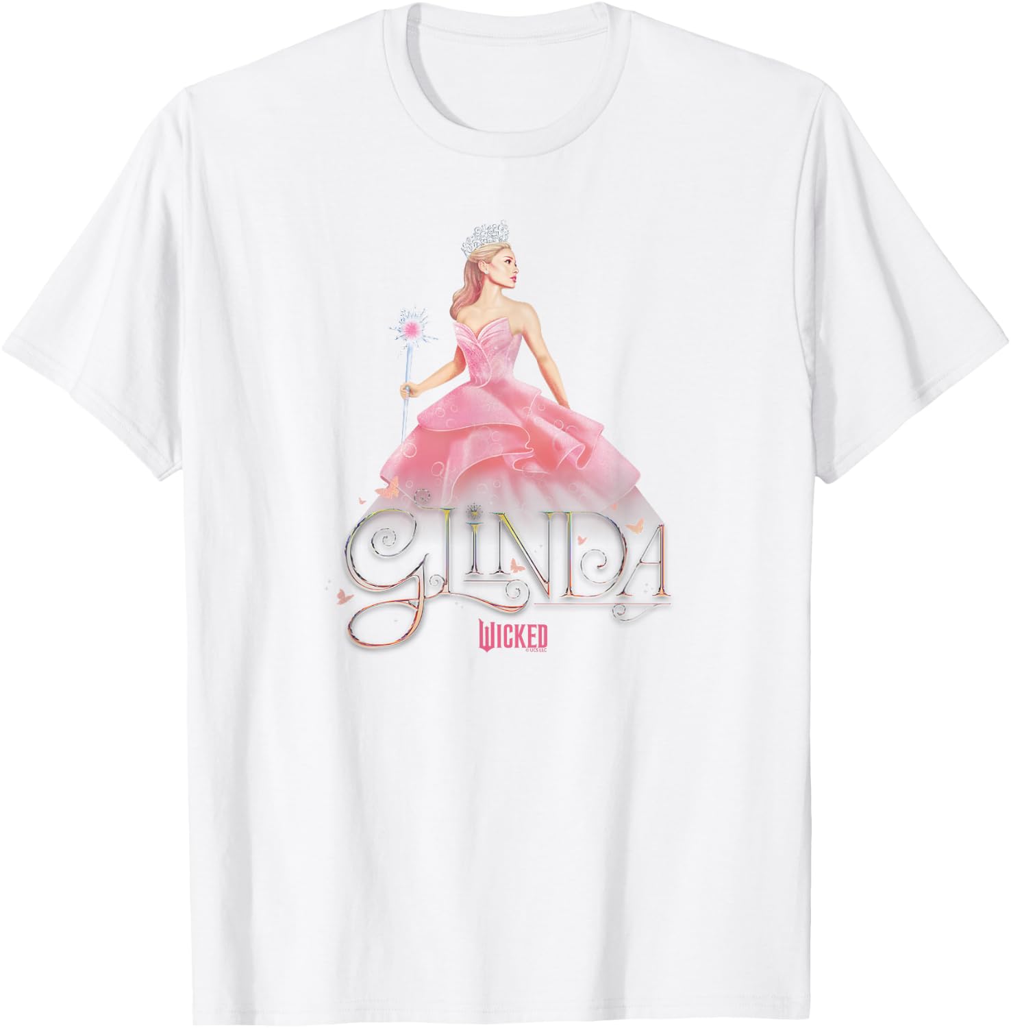 Wicked Glinda Elegant Pose , white, S T-Shirt - T-Shirt | White