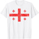 Georgia National Flag Country Tbilisi Coat of Arms T-Shirt - T-Shirt | White