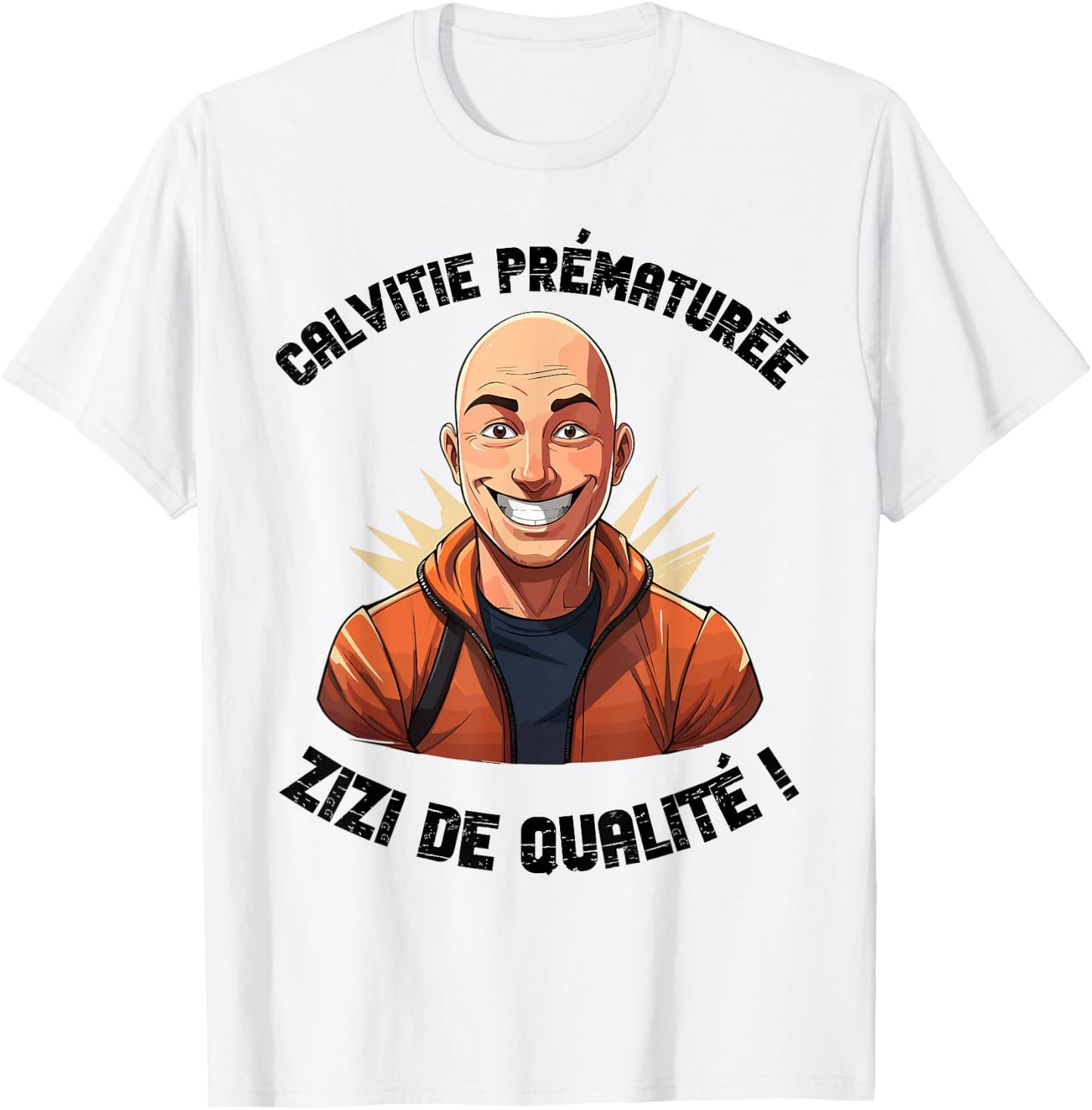 Man Humor Bald Bald Hair Gift Bald T-Shirt - T-Shirt | White