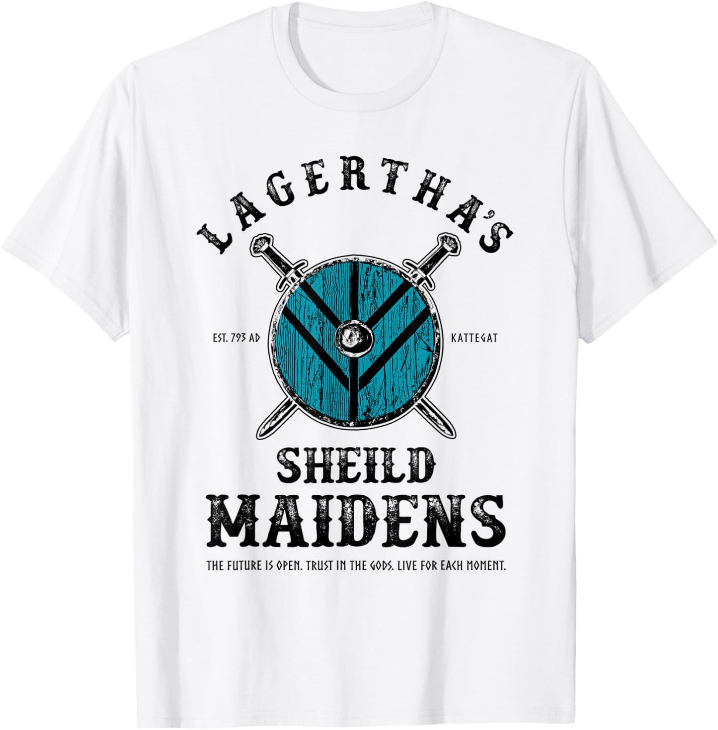 Lagertha's Shield Maidens - Viking Warrior Shieldmaiden T-Shirt - T-Shirt | White