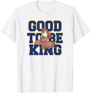 Disney The Jungle Book King Louie Good To Be King Text T-Shirt - T-Shirt | White