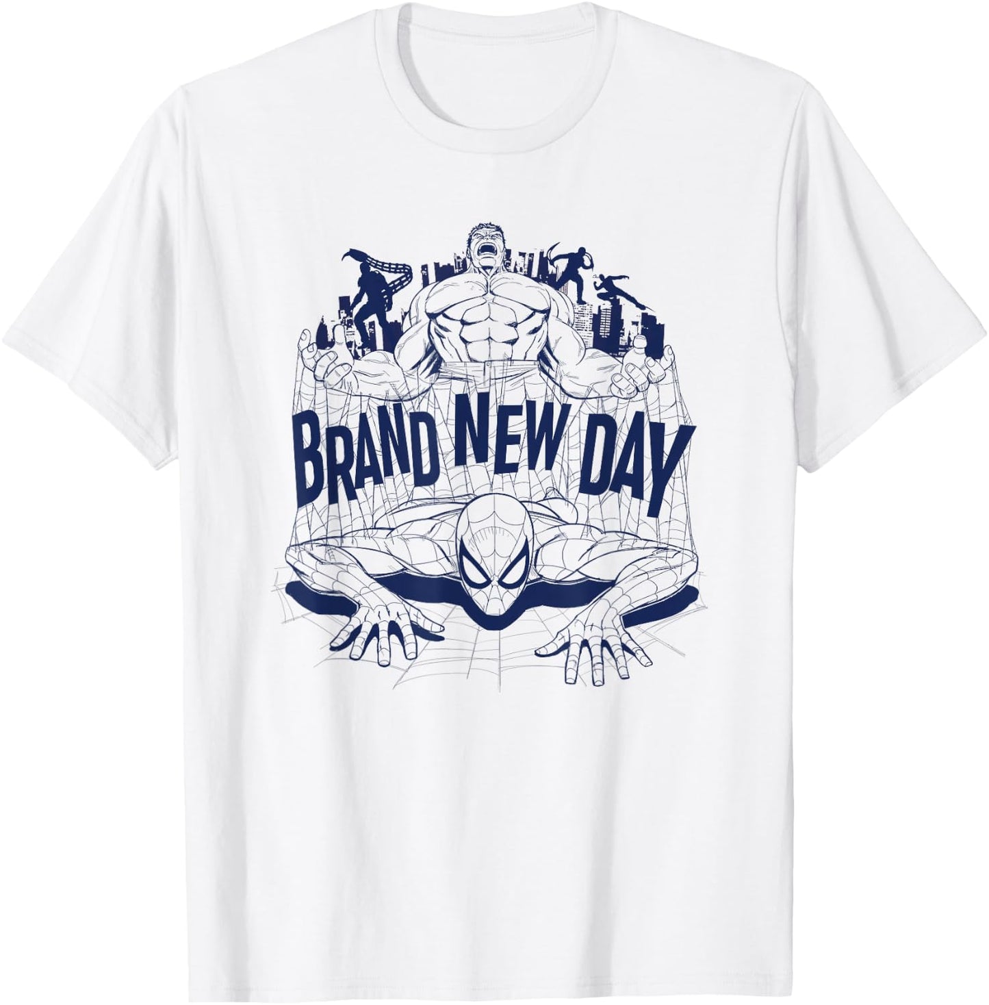 Marvel Studios Spider-Man: BND Movie 2026 Hulk & Villains T-Shirt - T-Shirt | White