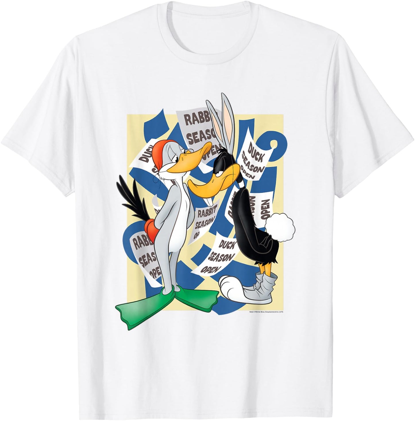 Looney Tunes Rabbit Season Duck Season T-Shirt - T-Shirt | White