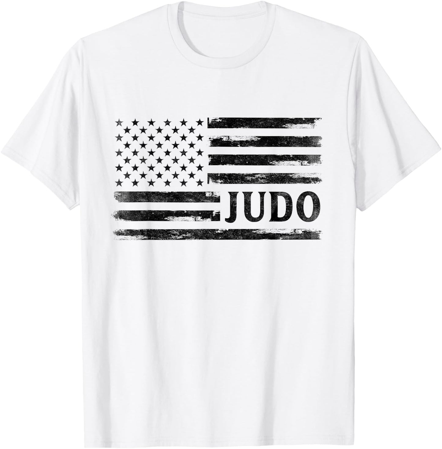 Judo Black Vintage USA Flag Coach Boy T-Shirt - T-Shirt | White