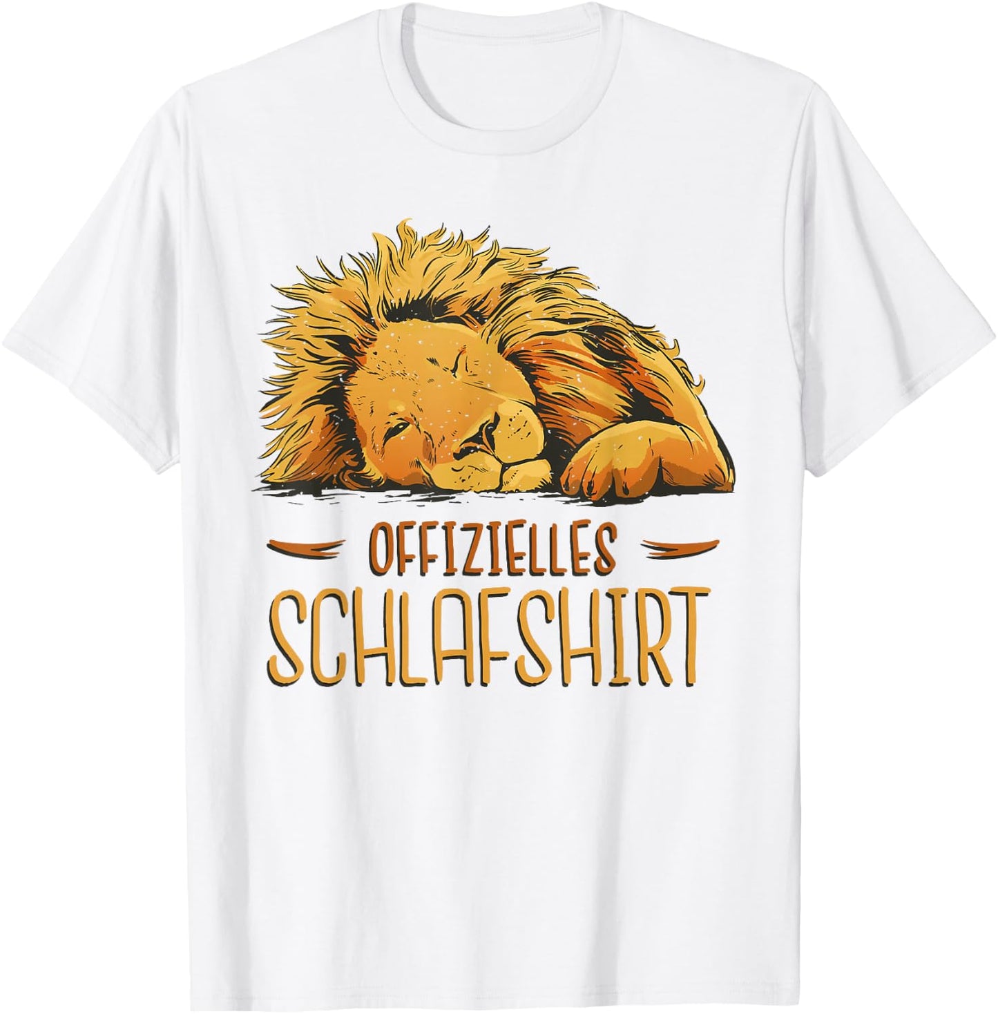 Schlafshirt Schlafanzug Tier Pyjama Nachthemd Offizielles Löwe Schlafshirt Damen Kurzarm -Kinder, Herren, Damen Weiß S T-Shirt - T-Shirt | White