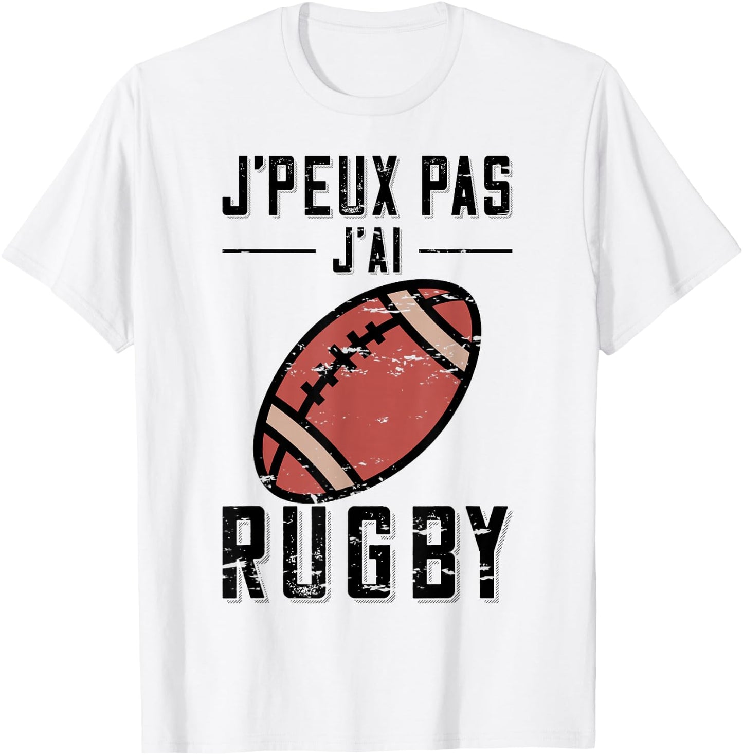 Gift Rugby Player "J'Peux pas j'ai Rugby , grey, S T-Shirt - T-Shirt | White