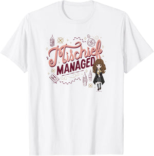 Harry Potter: Deathly Hallows 2 Hermione Mischief Managed T-Shirt - T-Shirt | White