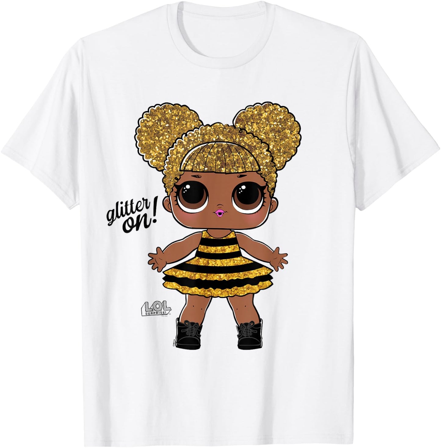 L.O.L. Surprise! Glitter On! Bumblebee Doll T-Shirt - T-Shirt | White