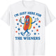Im Only Here for the Wieners Design T-Shirt - T-Shirt | White