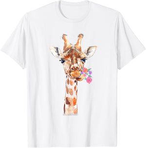 Giraffe , Giraffe Kids, Giraffe Girls, Giraffe Lover , White T-Shirt - T-Shirt | White