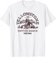 Yellowstone Dutton Ranch Montana Western Cowboy Logo , White T-Shirt - T-Shirt | White