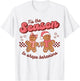 Christmas ABA Behavior Therapy Retro RBT Technician Xmas T-Shirt - T-Shirt | White