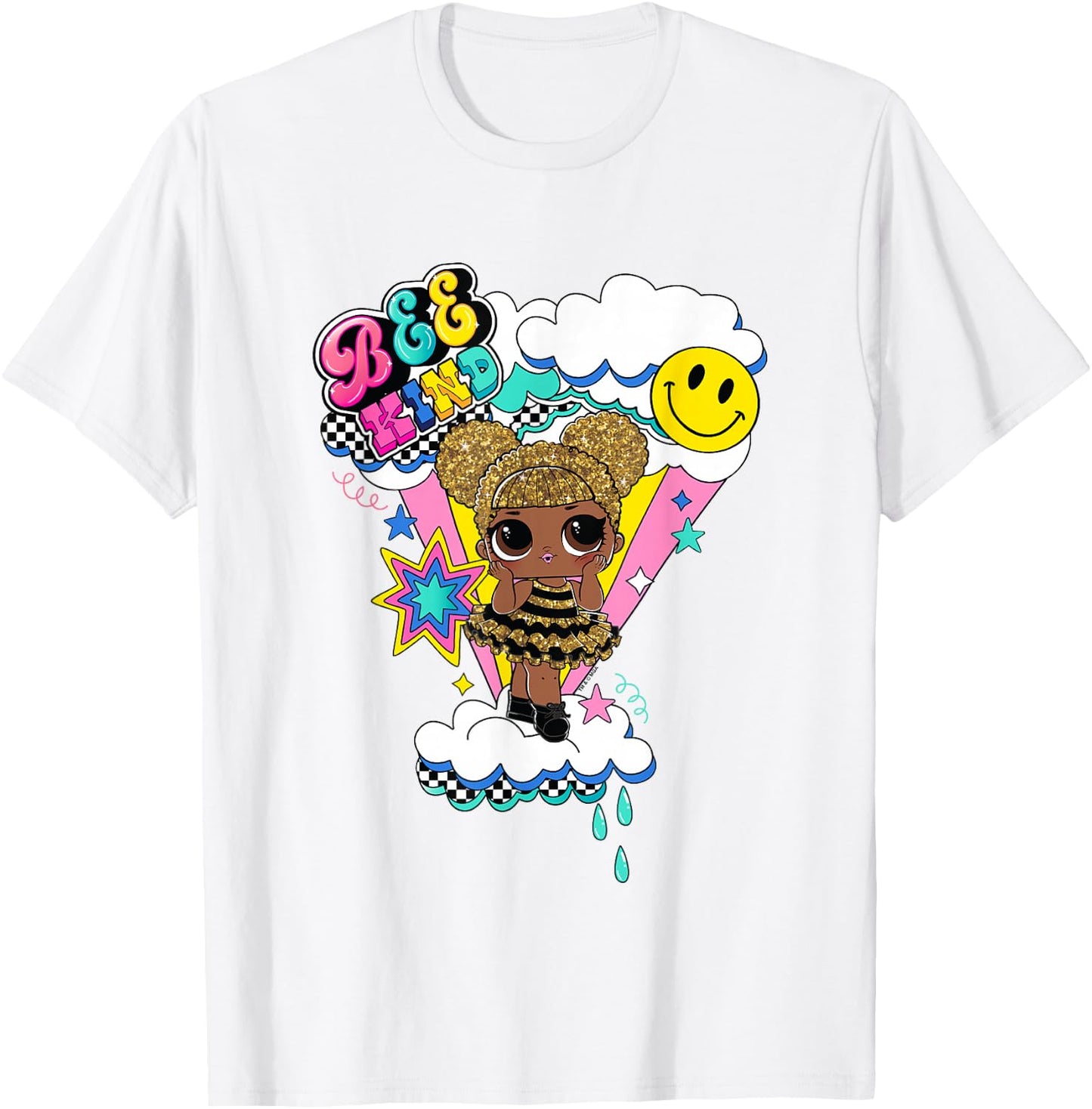 LOL Surprise Bee Kind Queen Bee Cute Logo T-Shirt - T-Shirt | White
