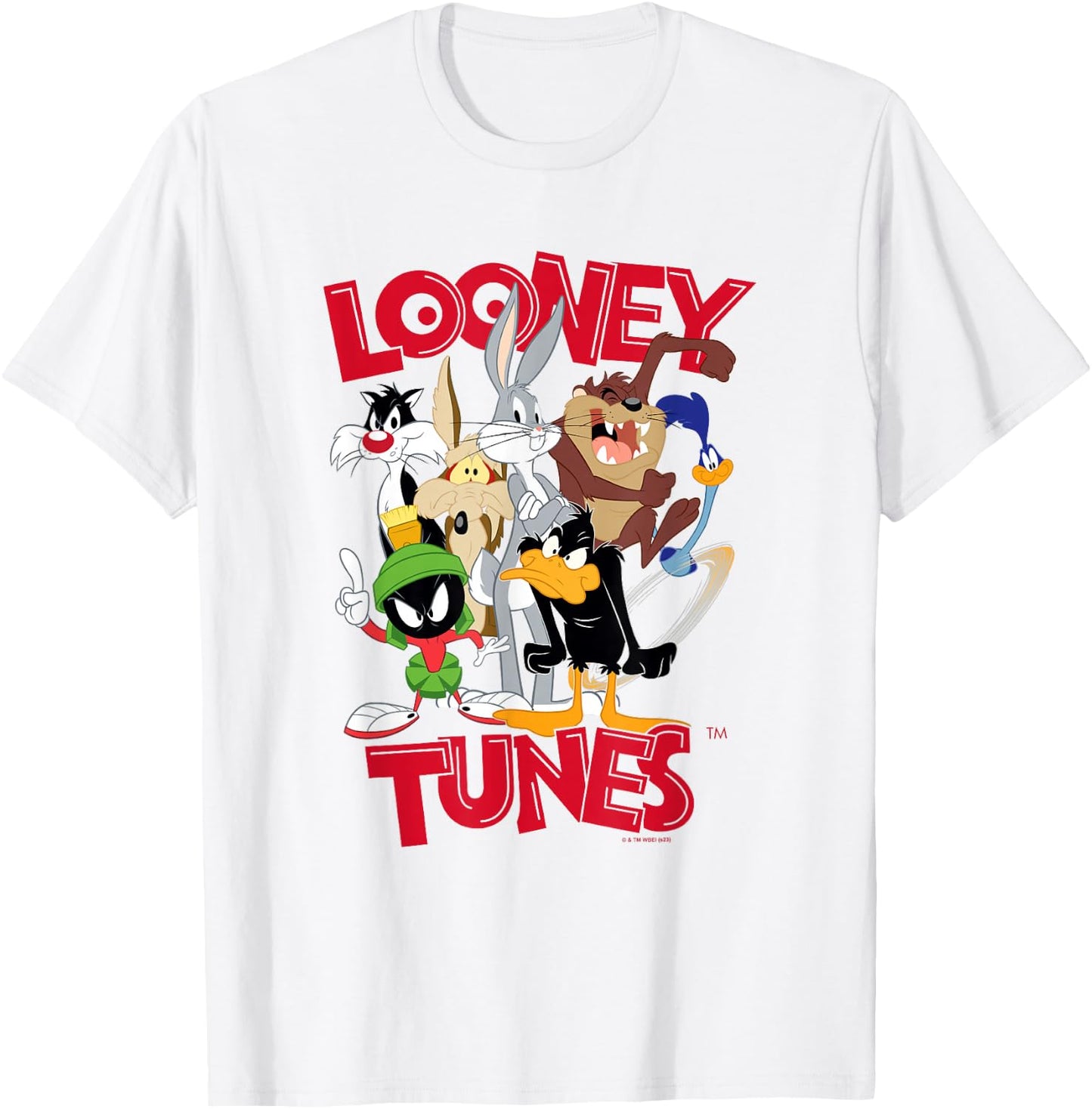 Looney Tunes Classic Characters Group Shot Poster T-Shirt - T-Shirt | White
