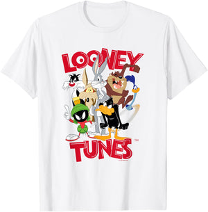 Looney Tunes Classic Characters Group Shot Poster T-Shirt - T-Shirt | White