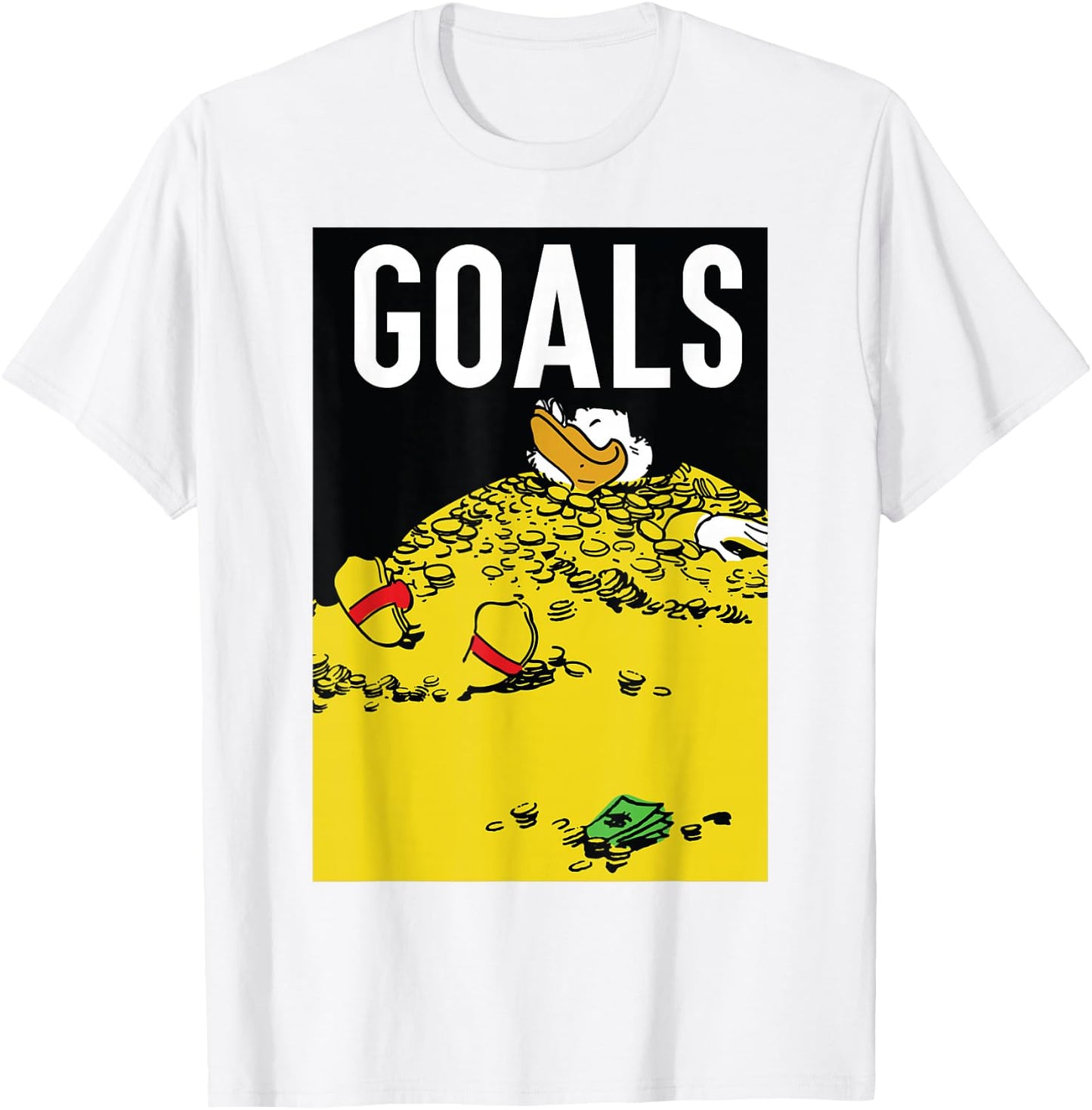 Disney - Duck Tales Scrooge Money Goals T-Shirt - T-Shirt | White