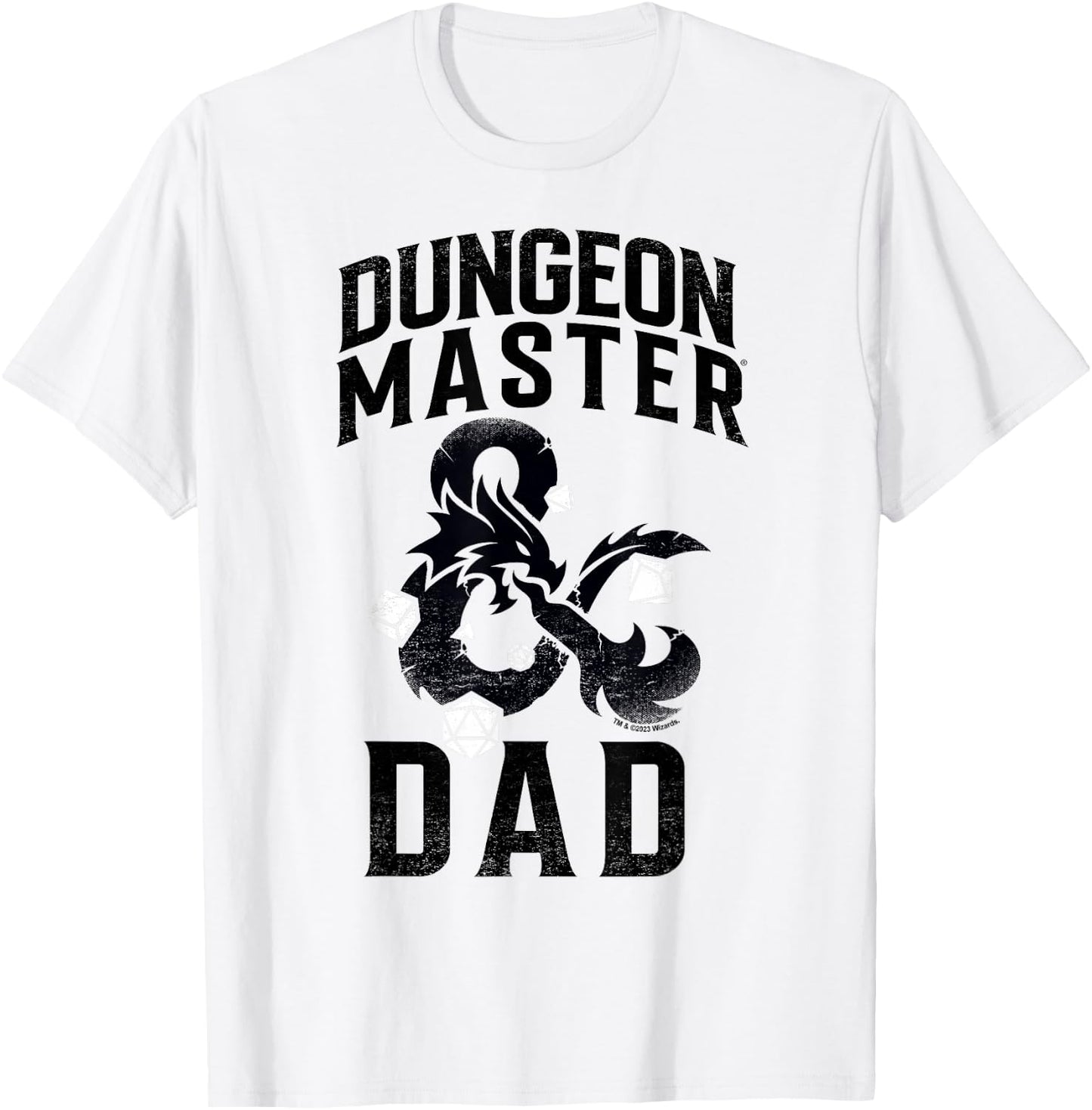 Dungeons & Dragons Father's Day Daddy Dungeon Master T-Shirt - T-Shirt | White