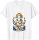 Ganesh Chaturthi-Feierlichkeiten Traditionelle Ganesh T-Shirt - T-Shirt | White