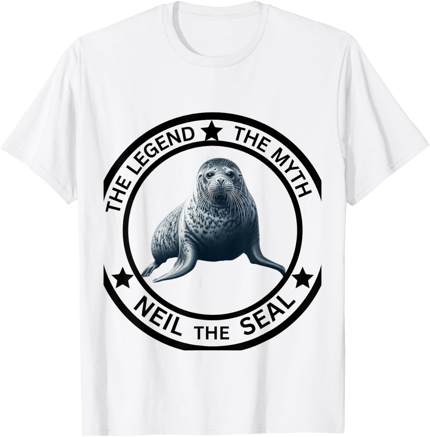 Neil The Seal The Legend The Myth Neil The Aussie Seal T-Shirt - T-Shirt | White