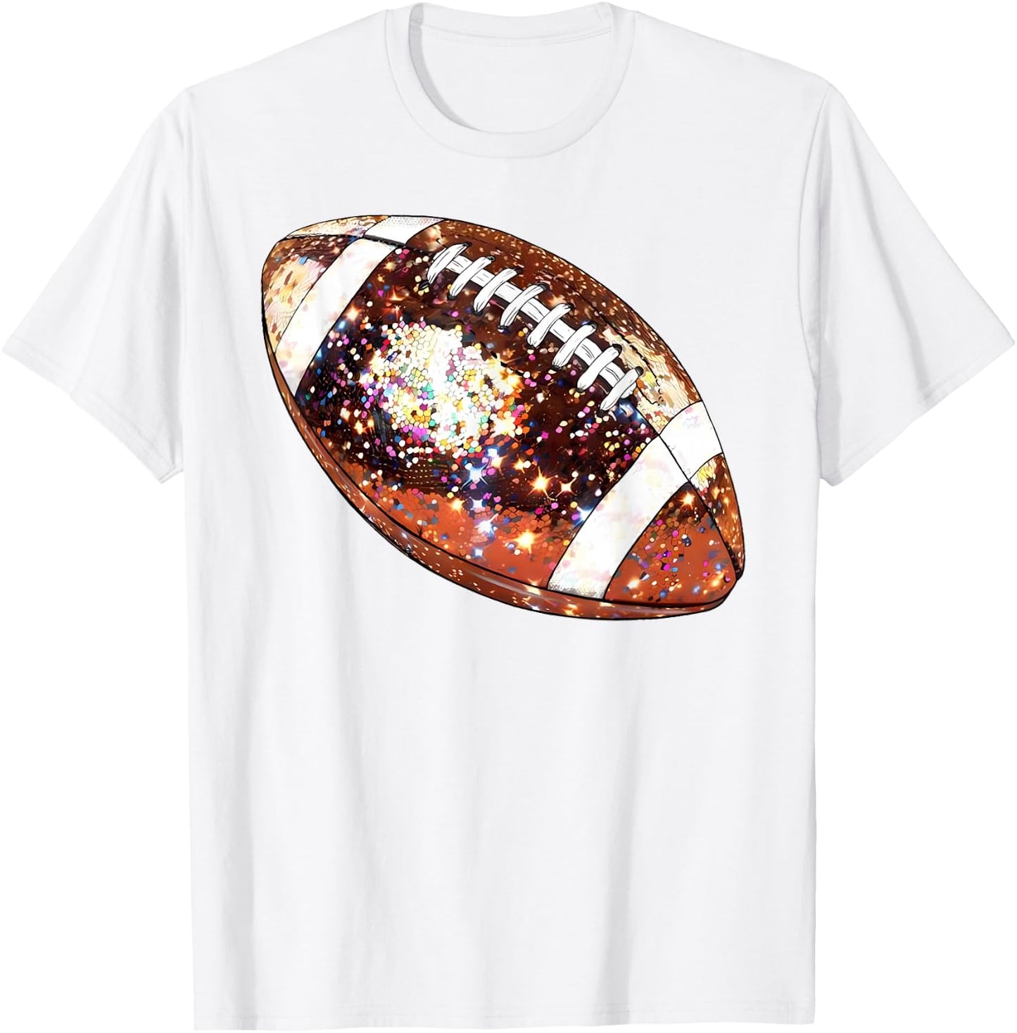 Football Disco Football Season Game Day Football Mom Sister T-Shirt - T-Shirt | White