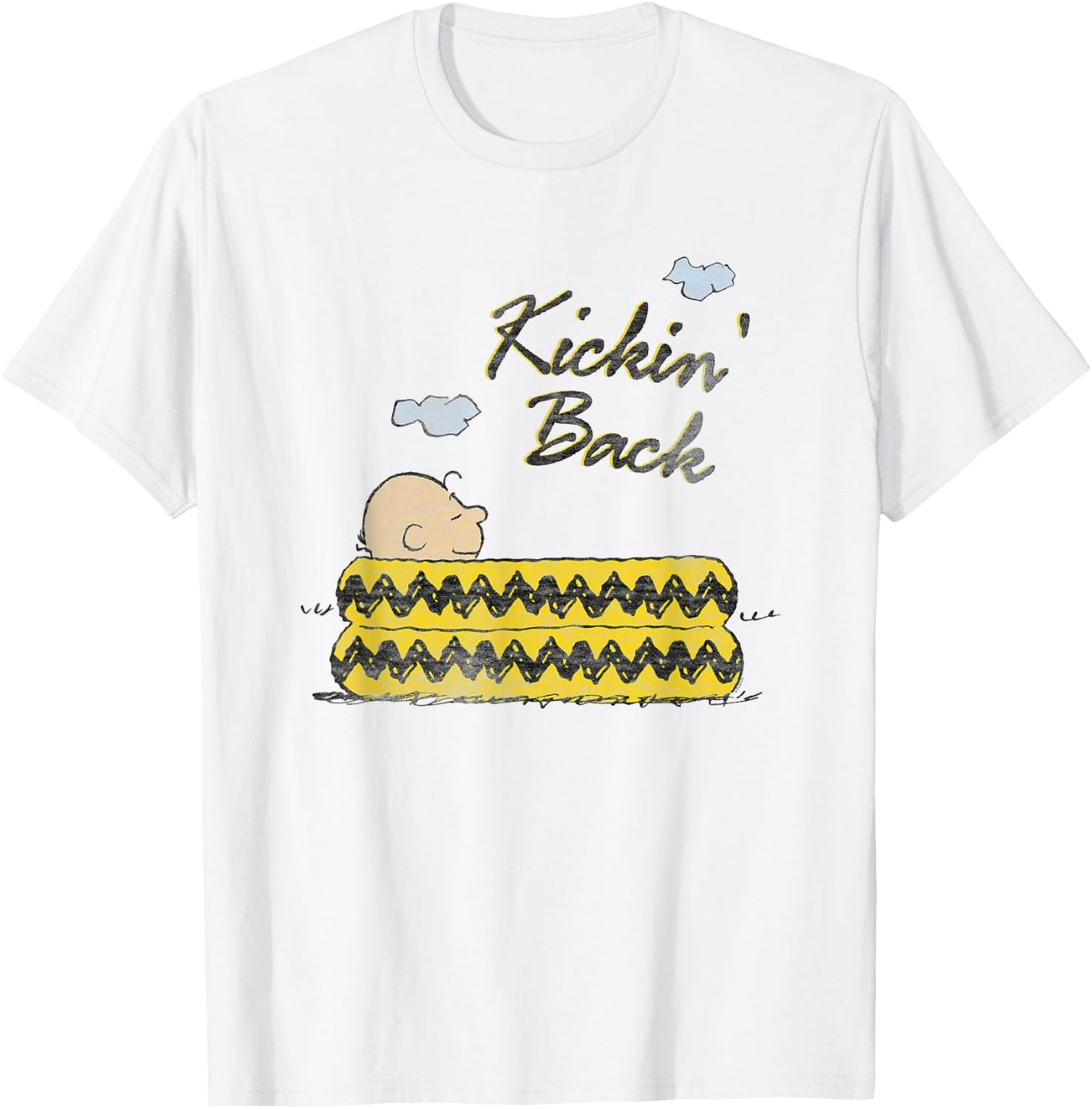 Peanuts Kickin' Back Charlie Brown T-Shirt - T-Shirt | White