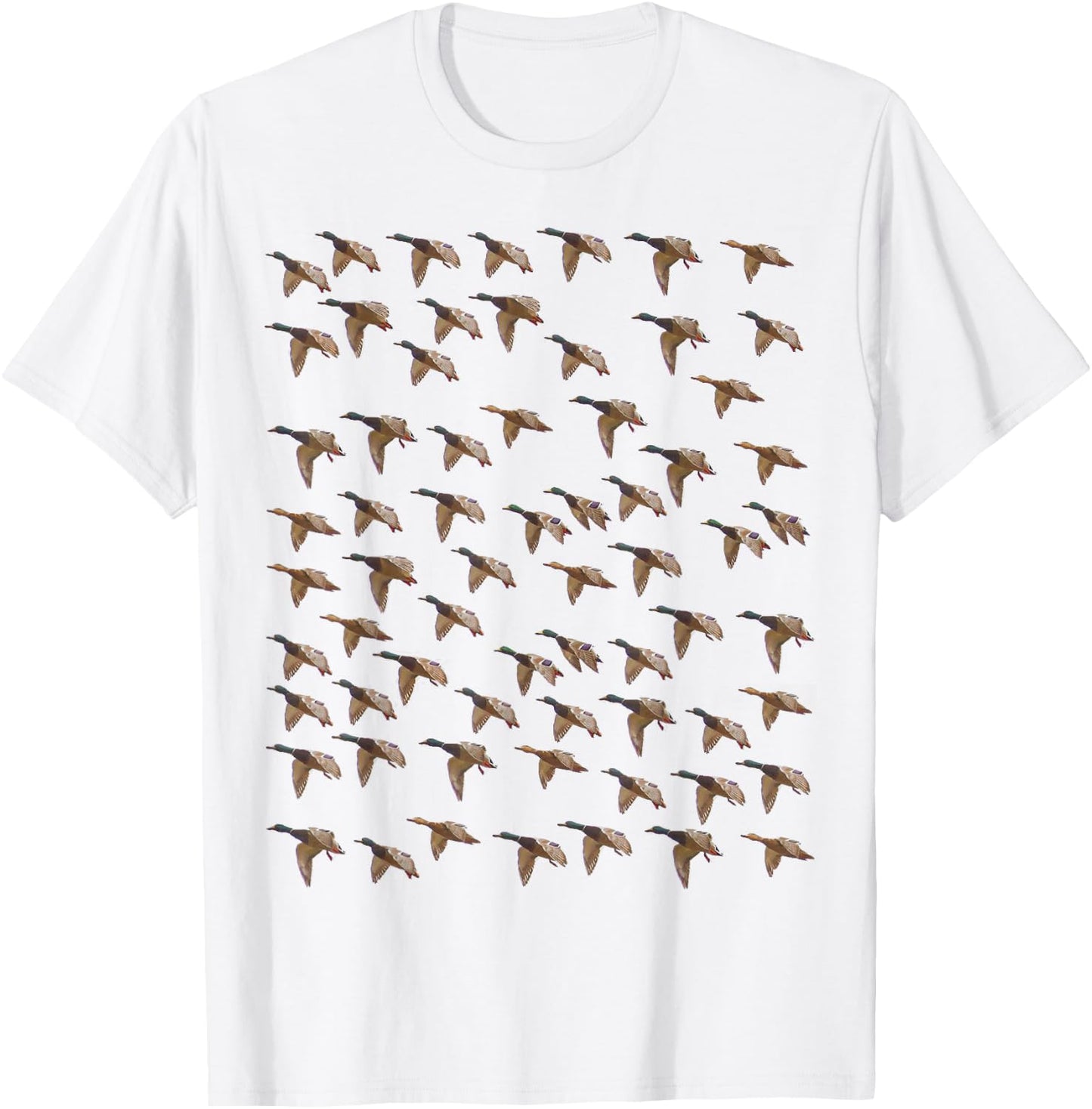 Big Group - Duck Hunting Shirt by Committed Waterfowl T-Shirt - T-Shirt | White
