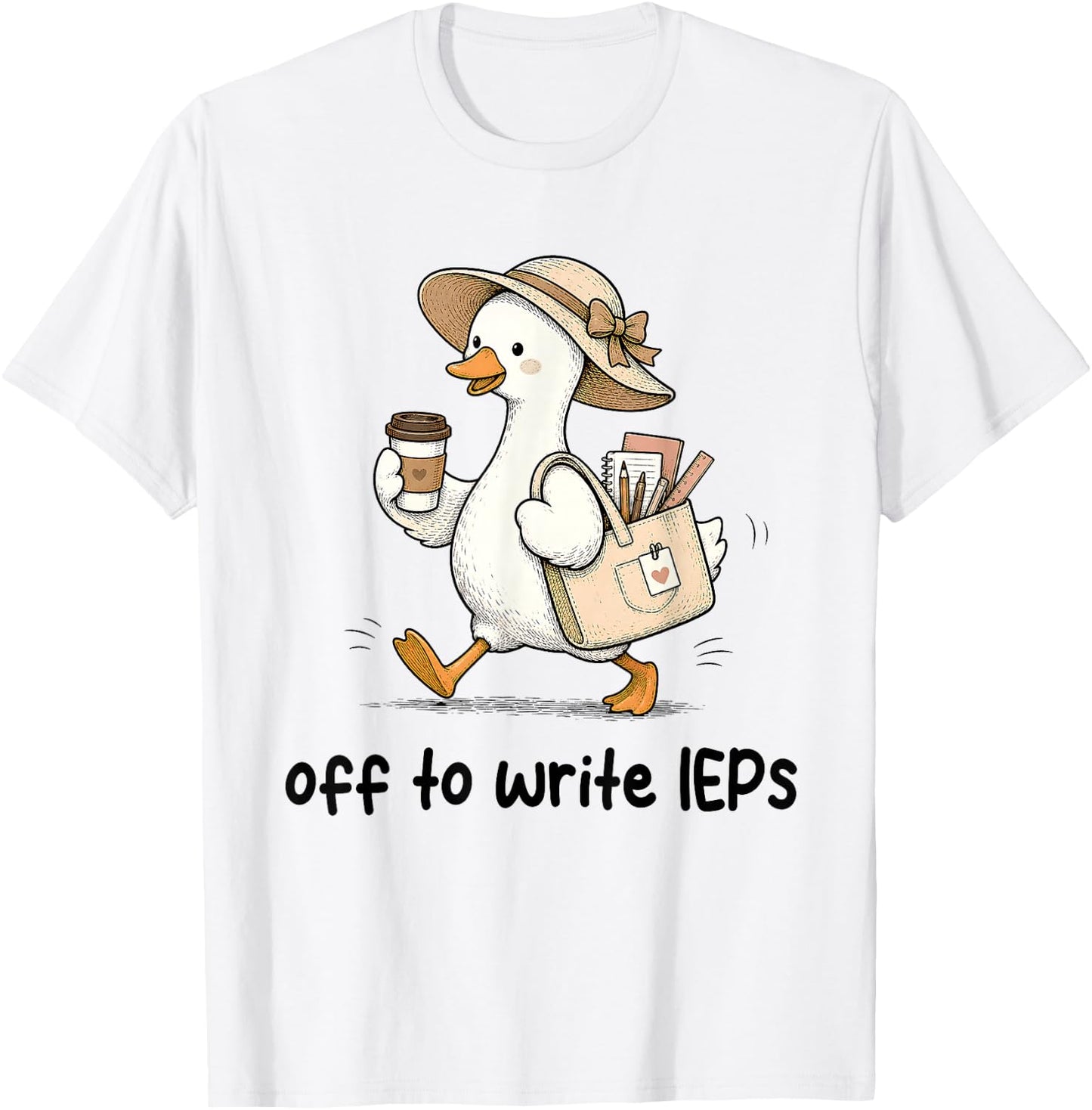 Funny Goose Special Education SPED Teacher Back to School T-Shirt - T-Shirt | White
