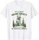 Out Of Breath Hiking Society Raccoon Be There In A Minute T-Shirt - T-Shirt | White