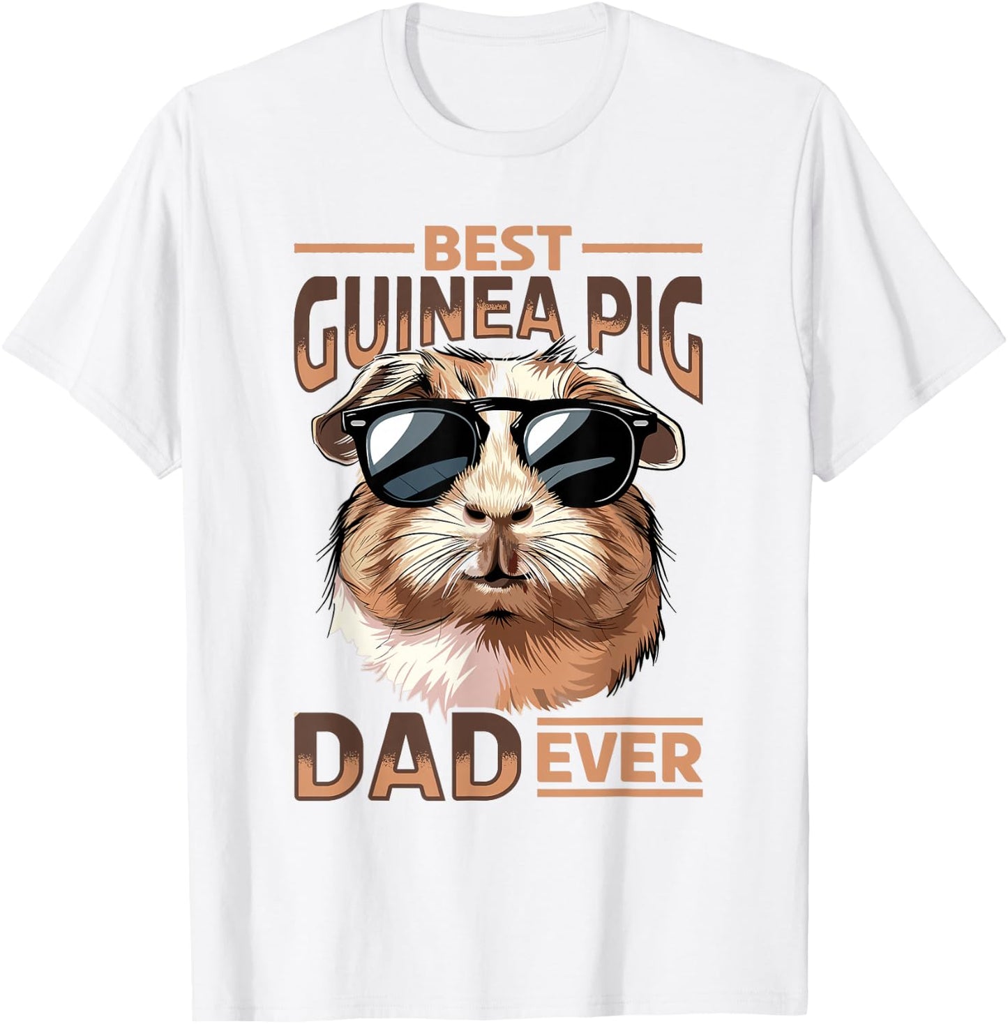 Funny Guinea Pig Pet Lover Rodent Animal Best Guinea Pig Dad T-Shirt - T-Shirt | White
