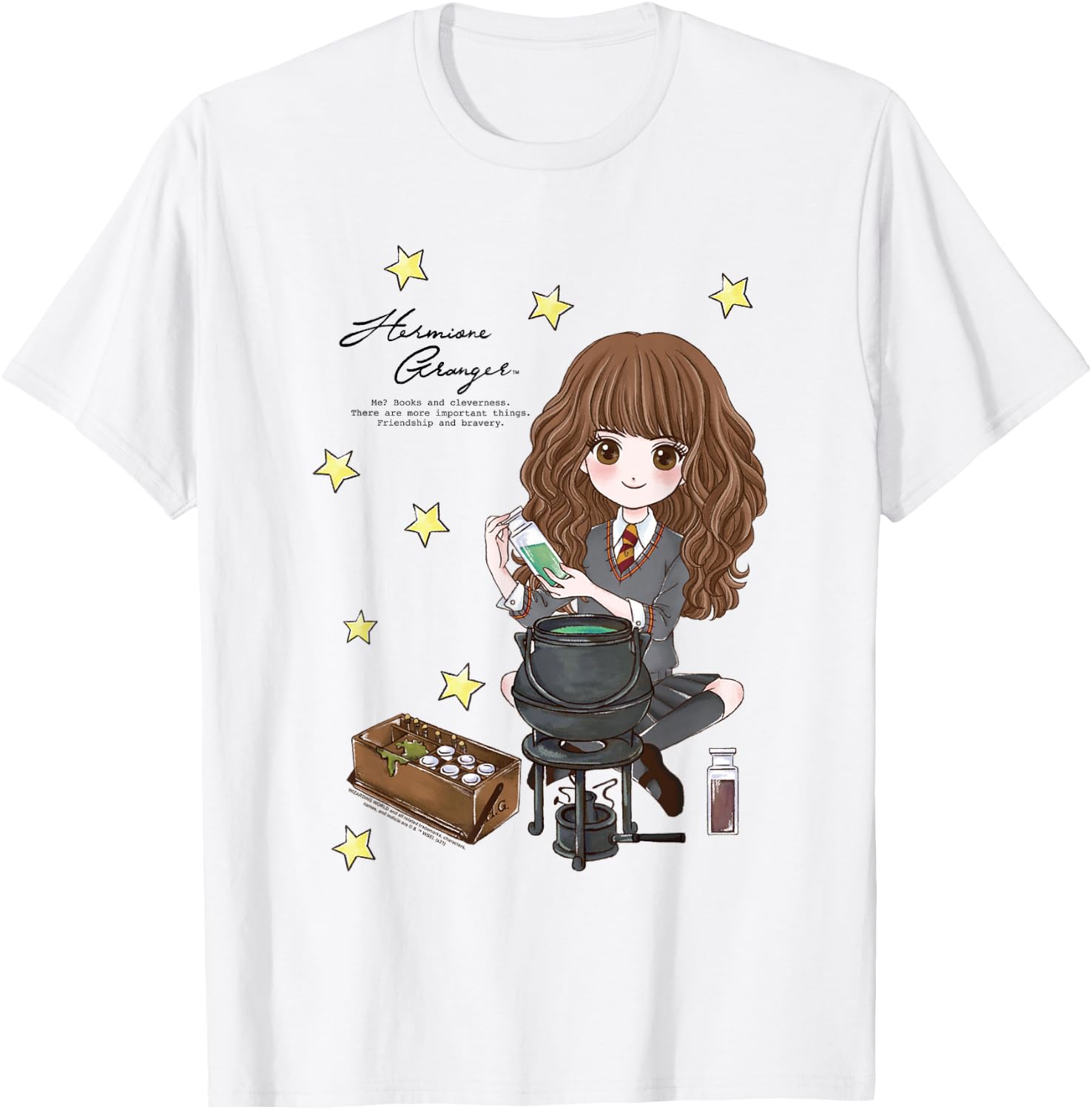 Harry Potter Hermione Granger Quote and Stars T-Shirt - T-Shirt | White