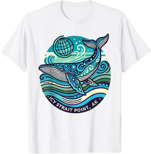 Icy Strait Point, AK Shirt Alaska Adventure Moose T-Shirt - T-Shirt | White
