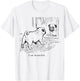 I Am Beautiful Funny Pug Mirror Reflection Dog Art T-Shirt - T-Shirt | White