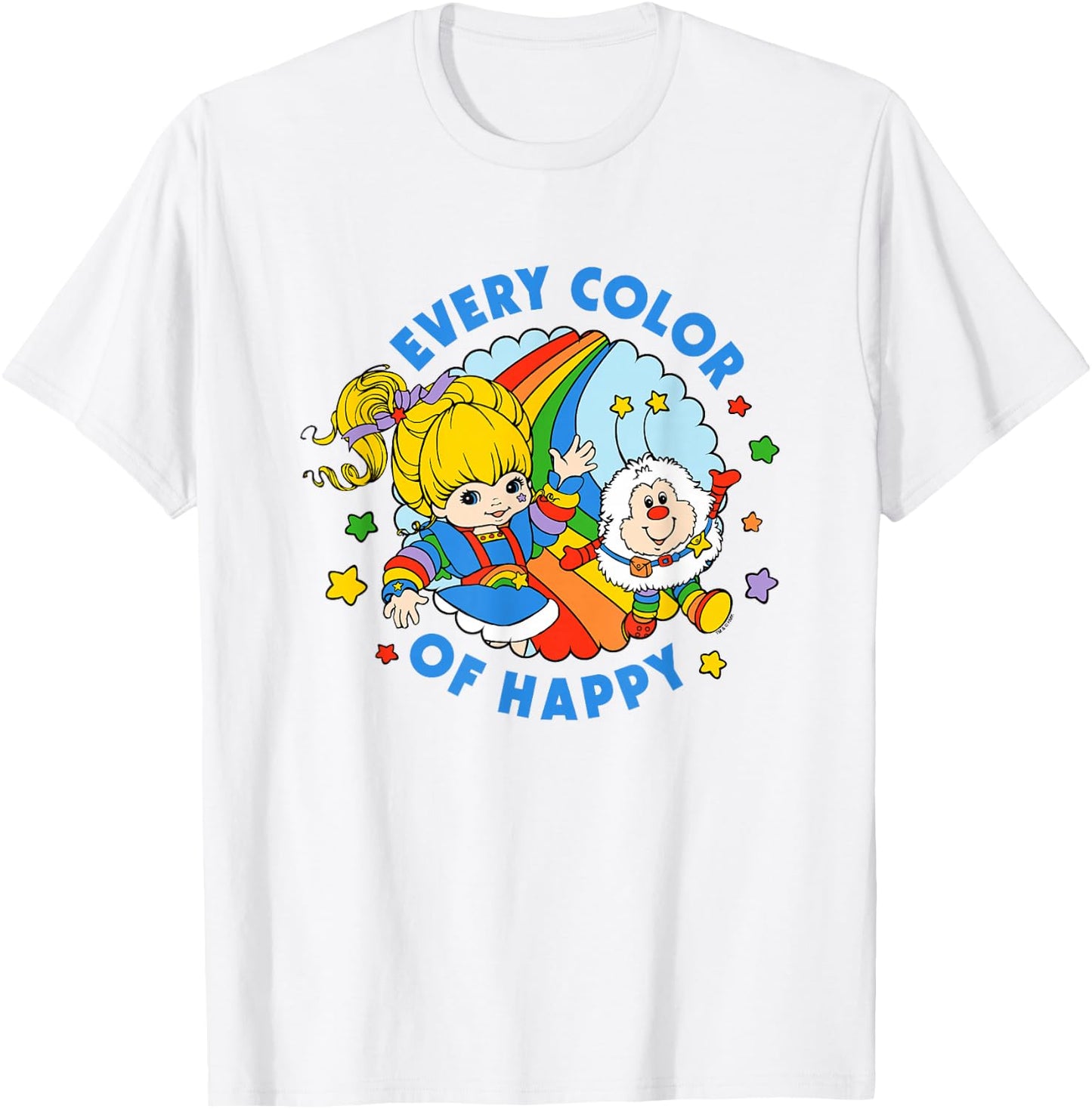 Rainbow Brite Pride Every Color of Happy T-Shirt - T-Shirt | White