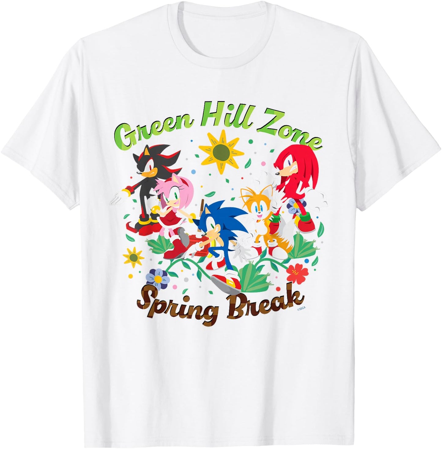 Sonic the Hedgehog Spring Break T-Shirt - T-Shirt | White