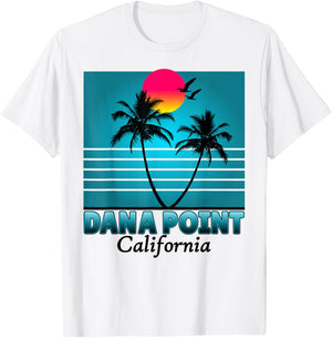 Dana Point California CA Summer seagulls Souvenirs T-Shirt - T-Shirt | White