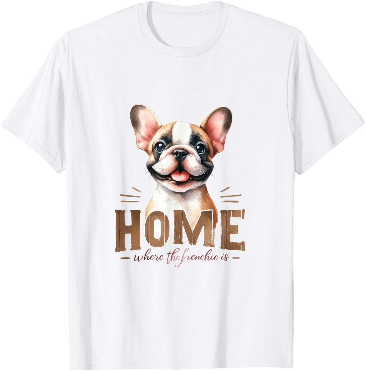 Funny & Cute Frenchie Dog - French Bulldog T-Shirt - T-Shirt | White