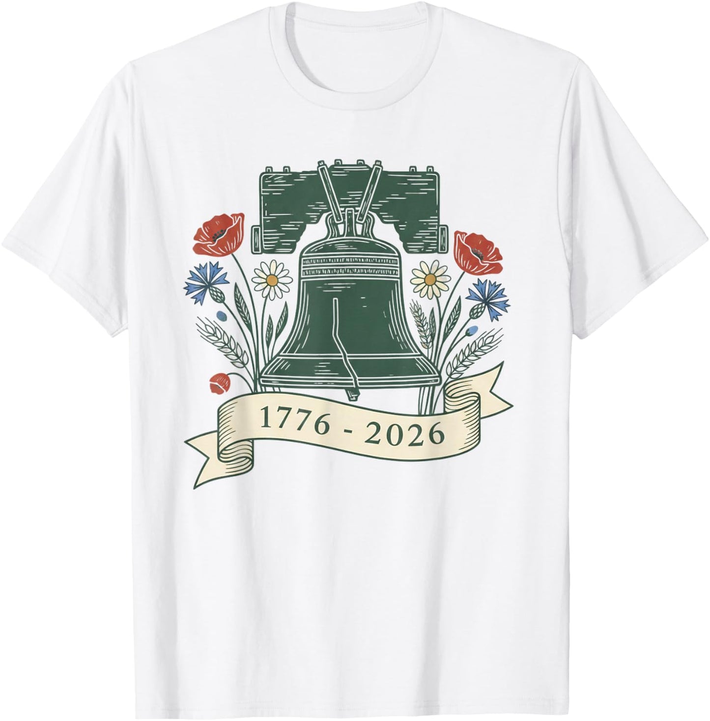 250th 4th of July American 250y 1776 2026 Independence Day T-Shirt - T-Shirt | White