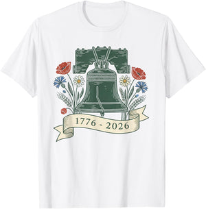 250th 4th of July American 250y 1776 2026 Independence Day T-Shirt - T-Shirt | White