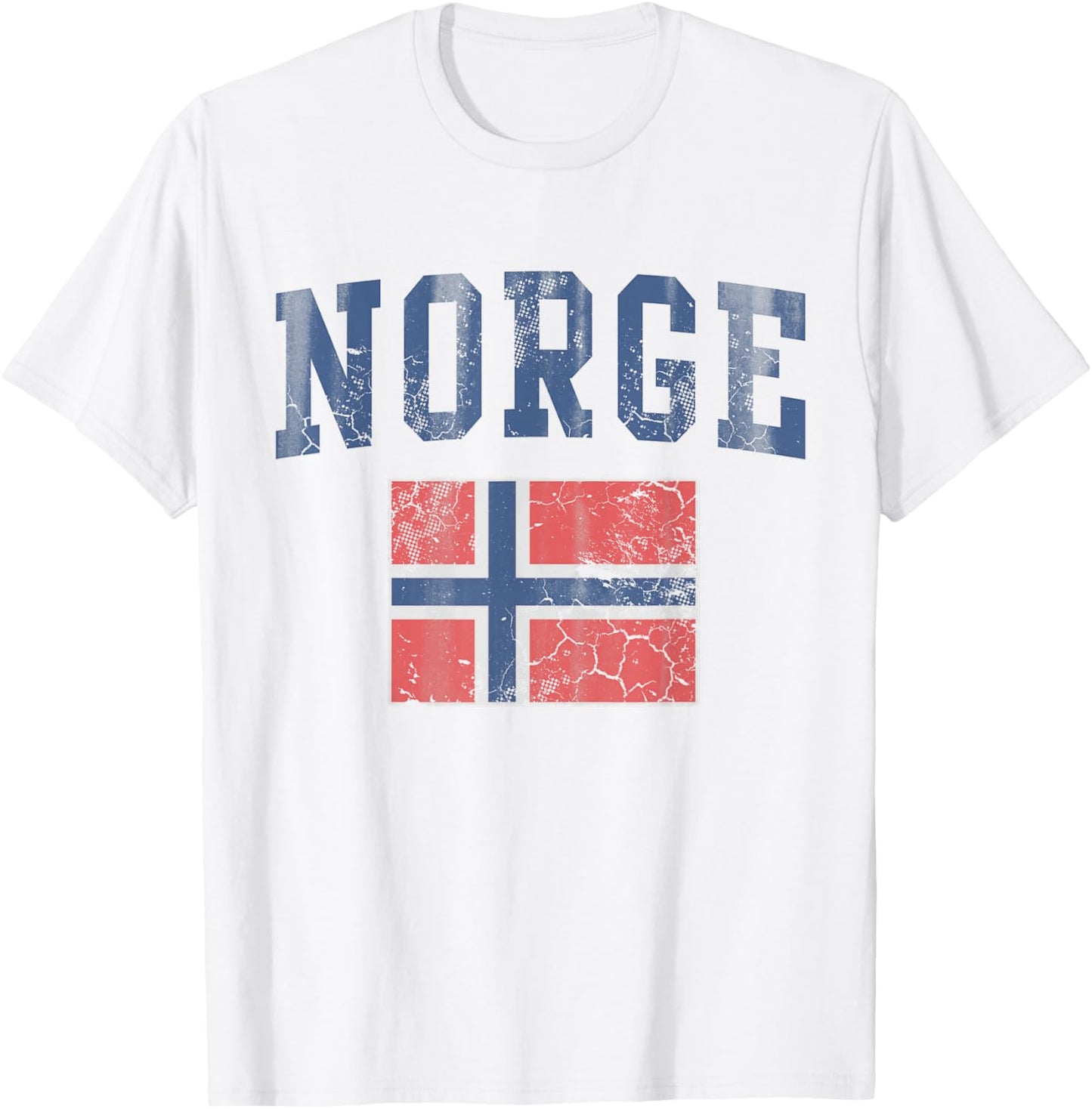 Norge Flag Norway Norwegian Home Love Family T-Shirt - T-Shirt | White