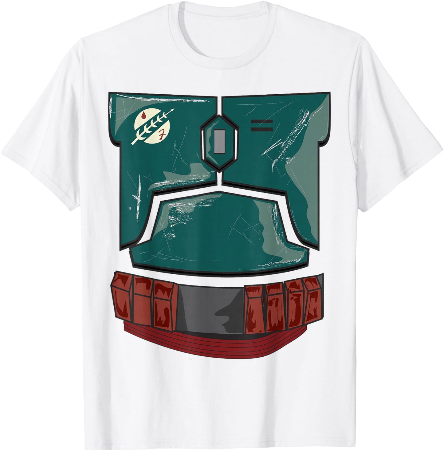 Star Wars Halloween Boba Fett Costume T-Shirt - T-Shirt | White